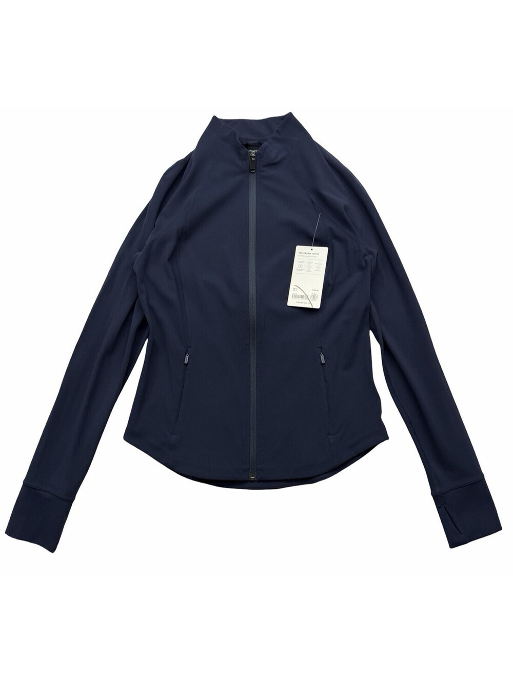 Athleta Salutation Jacket Zip-Up Yoga Navy Blue Size US M